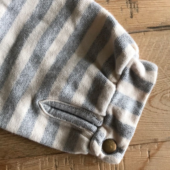 Anthropologie ‘Linear Edit’ Stripe Button Hoodie - Picture 5 of 7